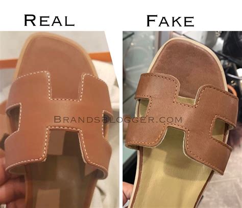 hermes sandals real vs fake|hermes oran sandals knock off.